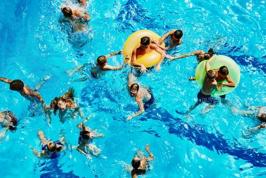 Aquatics identifying zones of protection in your pool